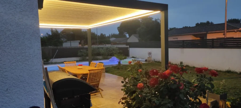 Pergola Aluminium sur terrasse