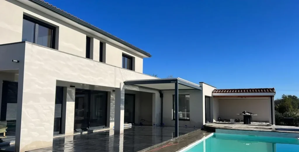 Pose de pergola bioclimatique