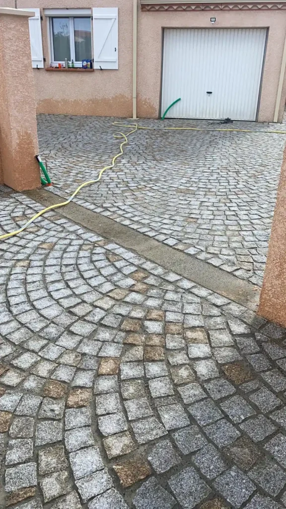 acces garage paves granit